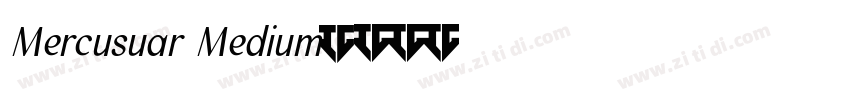 Mercusuar Medium字体转换
